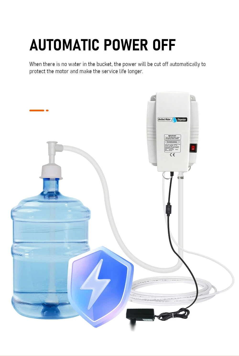Electric Bottled Water Dispenser Pump Automatic Water Pump System Water Bottle Pump Water Jug Pump Dispenser for Coffee Machine