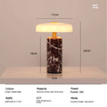Table Lamps Luxury Glass 110V/220V Marble USB Lighting Rechargable Space Mood Light Table Light Bedroom Living Room Decoration