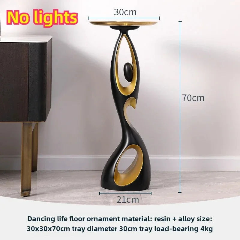 NEW Home Decoration Art Light Luxury Creative Living Room TV Cabinet Floor Decoration Night Glow Resin Sculpture LED Floor Lamp