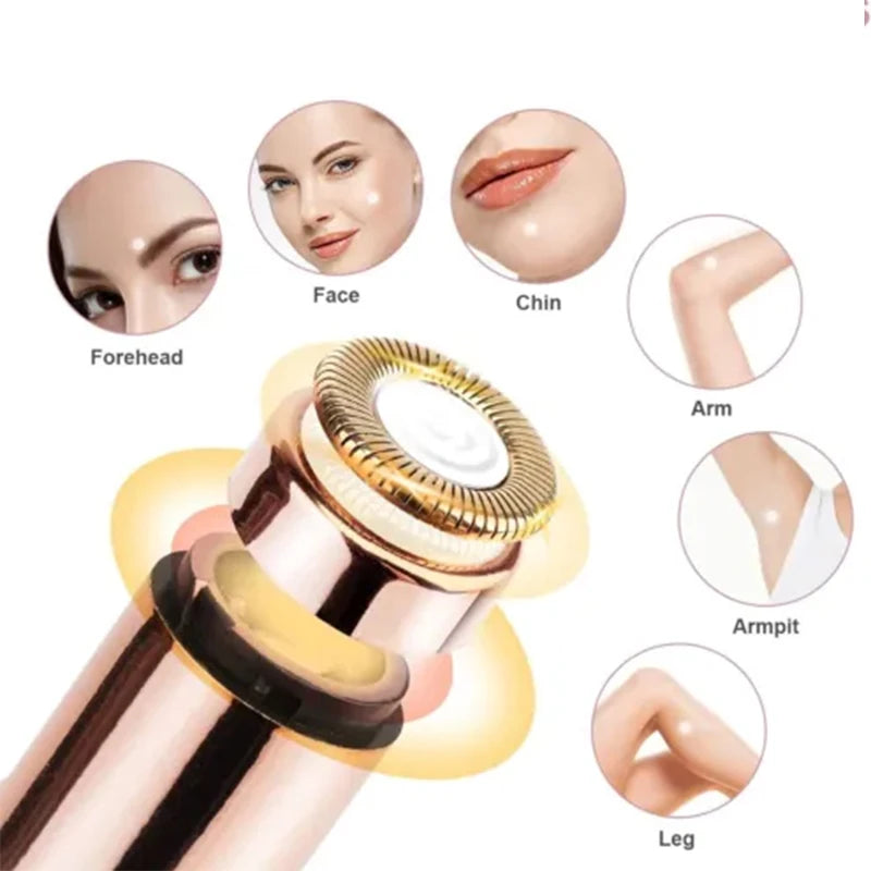 Face Mini Electric Eyebrow Trimmer For Women Bikini Trimmer Painless Shaver Automatic Machine for Shaving and Nose Hair Beauty