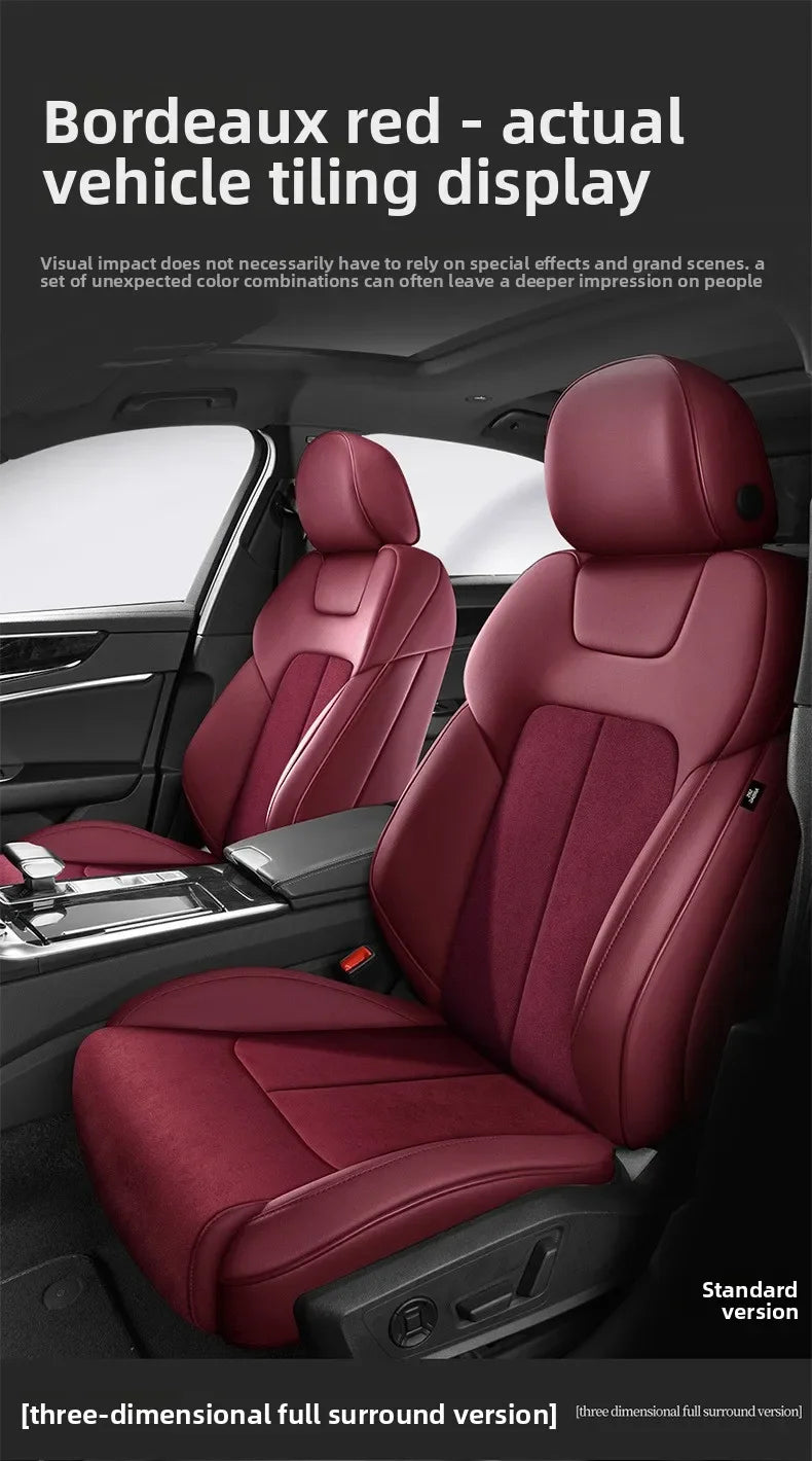 Custom Fit Full Luxury Car Seat Cover Car SUV Full Seat Set Perforated Genuine Leather for Various Models Contact Seller JJ208