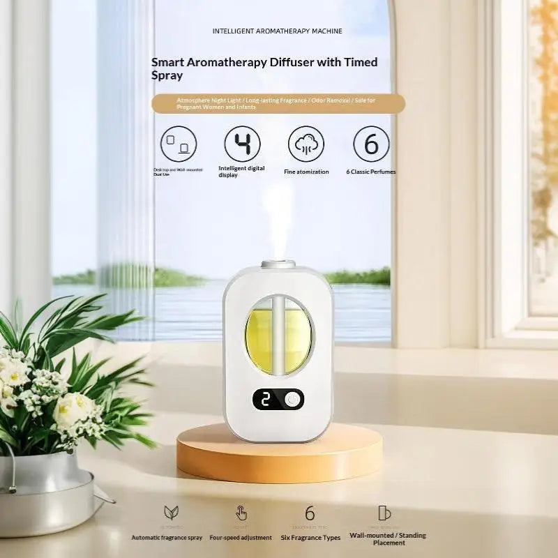 Automatic Aromatherapy Diffuser Adjustable Mist Level Essential Oil Humidifier 250ml Air Freshener for Home Spa