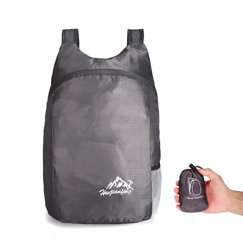 Outdoor lightweight sports bag waterproof backpack wear-resistant travel bag foldable backpack small backpack storage bag
