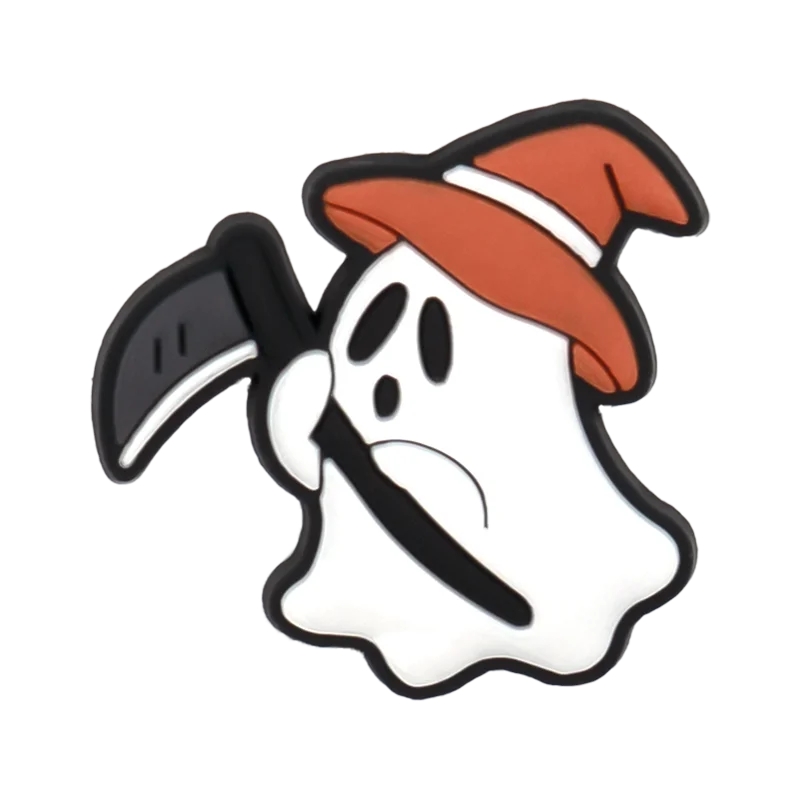1/30pcs Halloween Shoe Charms Ghost Witch Shoe Decorations Pins for Kids Men Women Party Accessories Buckles Treat or Trick Gift