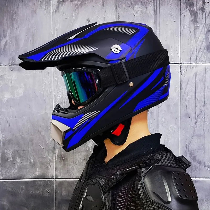 Off-road electric vehicle helmet, rally helmet, go-kart riding helmet, downhill full helmet, suitable for both men and women