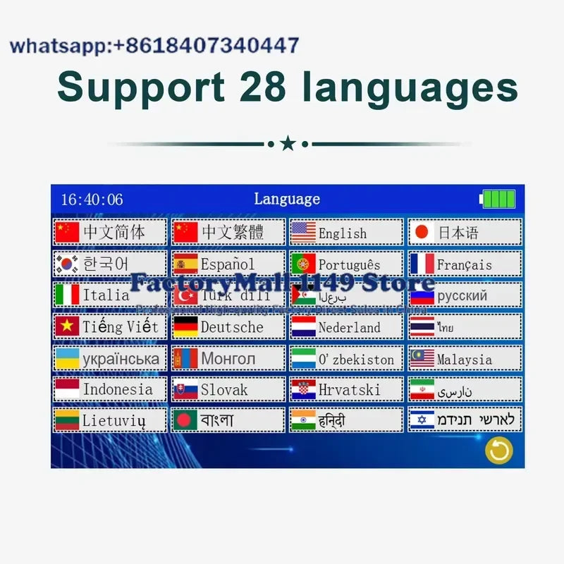 For Phezer P17 Handheld Inkjet Printer 12.7mm Portable Date Code Expiry Batch Number Logo QR Barcode Label Maker 28 Languages