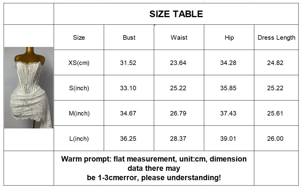 Women's Sexy Lace Dress Solid Color Sheer Patchwork High Waist Lace Dress Elegant Printed Strapless Slim Evening Dress