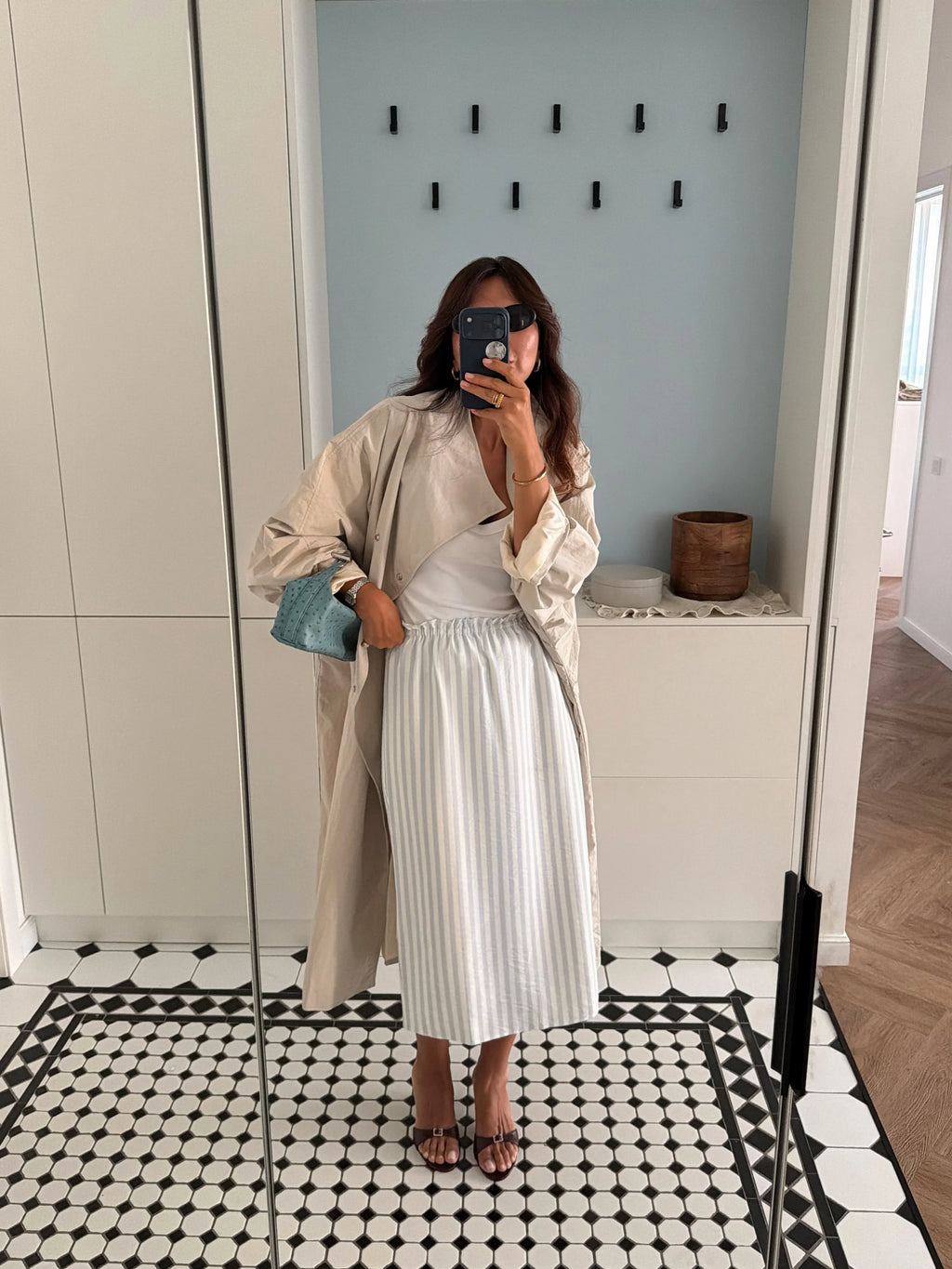 Women Green Oversized Belt Overcoat Elegant Long Sleeve Pleated Lapel Lace Up Windbreaker Autumn Lady Daily Street Outerwears