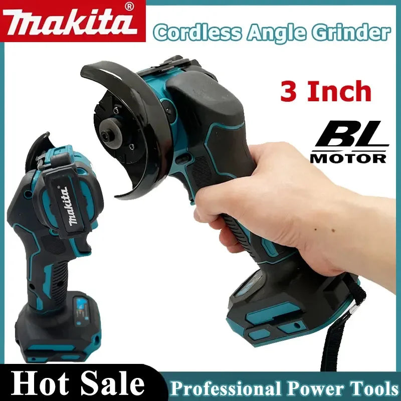 Makita Cordless Angle Grinder 3 Inch Angle Grinder Cordless 3 Inch Electirc CUT OFF Tool Cutting Circular Saw Power Tool