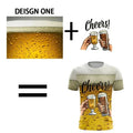3D customized men's T-shirt, round neck short sleeved shirt, abstract Harajuku style, hip-hop