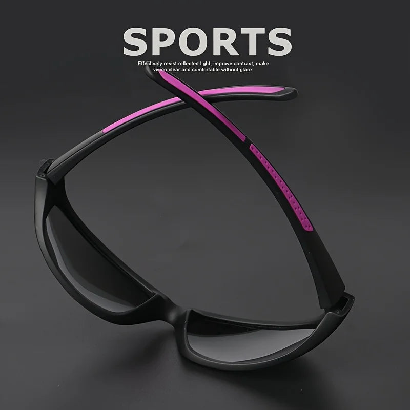 1/3PCS Polarized Sports Sunglasses Set High-Quality Photochromic Wraparound Lenses for Cycling Fishing Driving Night Vision, UV