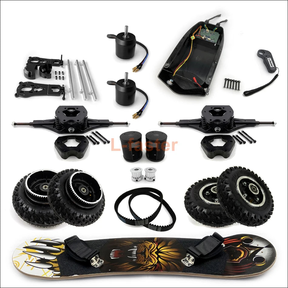 L-faster Electric Mountain Skateboard Components DIY Assemble All Terrain Skate Board With Children Like Parent-Child Activity