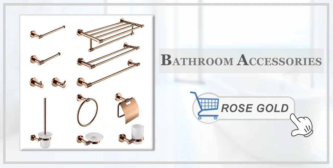 Brushed Nickel Wall Mount Stainless Steel Bathroom Hardware Set Towel Bar Towel Ring Paper Holder Robe Hook Bathroom Accessories