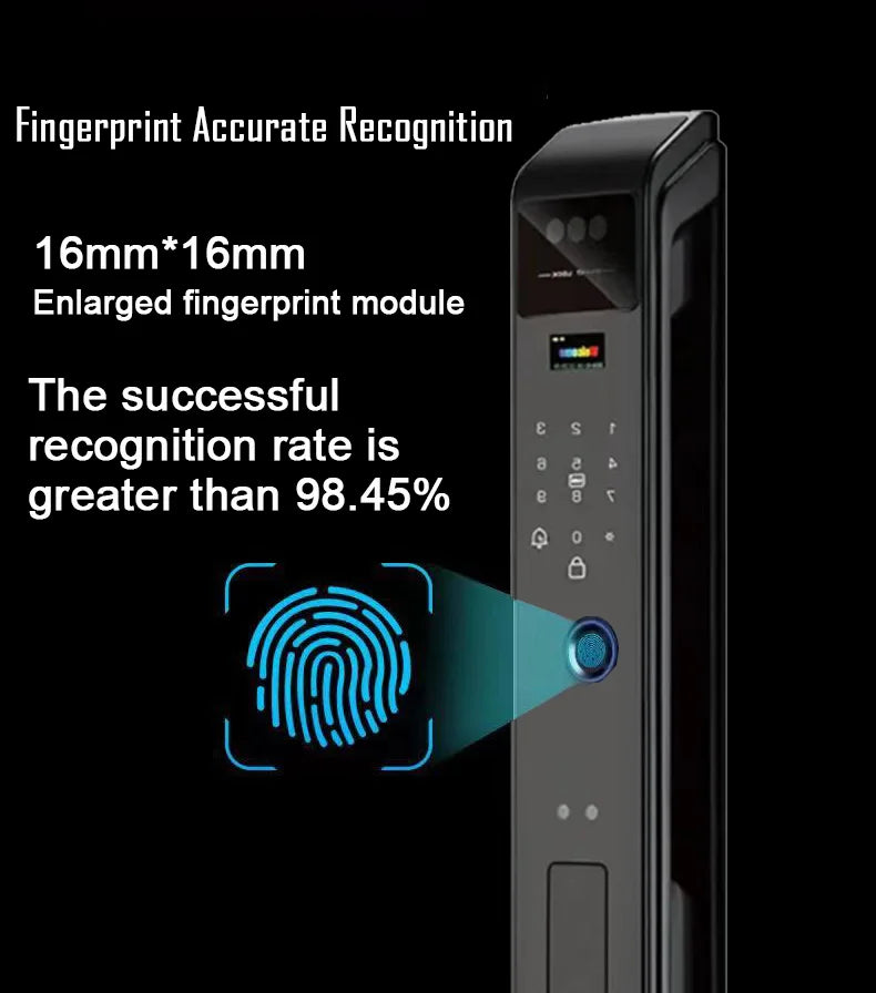 3D Face Recognition WIfi Tuya APP Remote Unlock Voice Intercom Smart Door Lock With Camera Fingerprint Password Digitl Door Lock