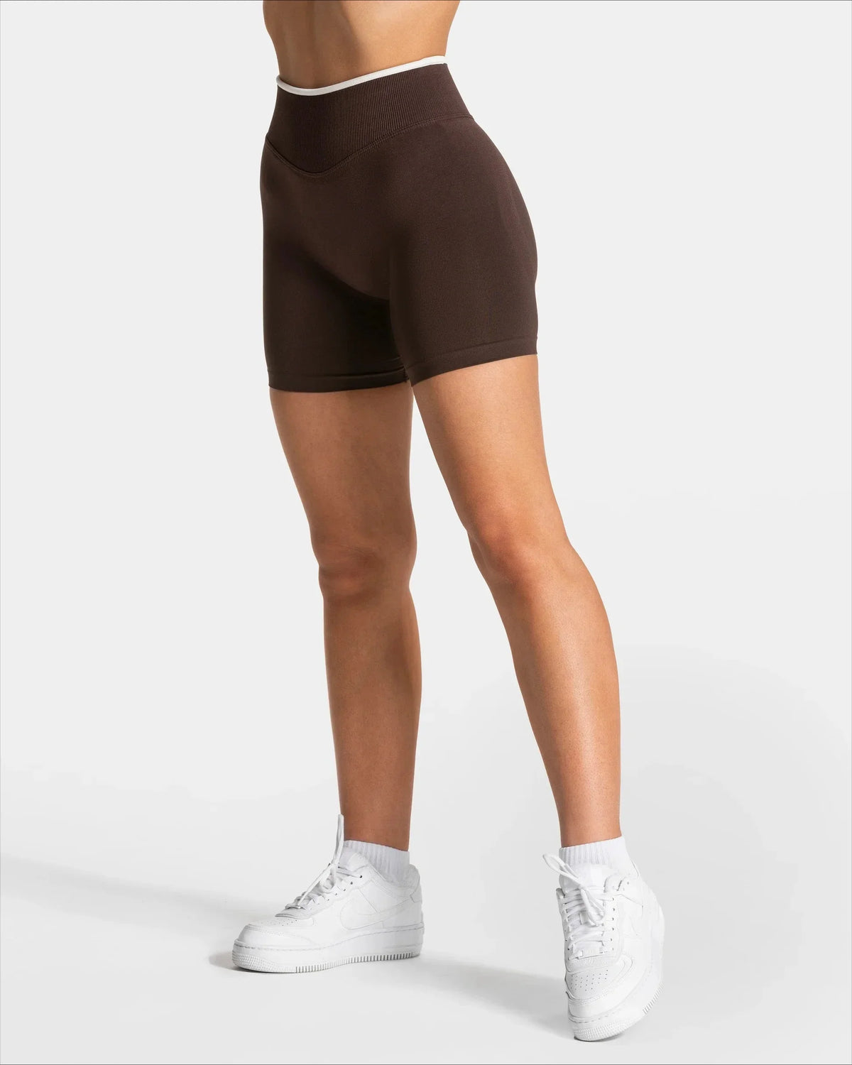 Women White Waist Tight Summer Seamless Sports Shorts High Waist Hip Lifting Yoga Pants Running High Elastic Sport Shorts Female