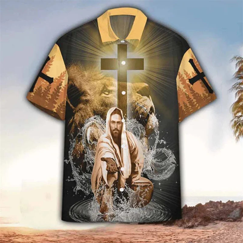 Jesus Love Me God Loves The World  Hawaiian Shirts Mens Womens Fashion Cool Beach Shirts Summer Cool Floral Shirt Tops Clothes