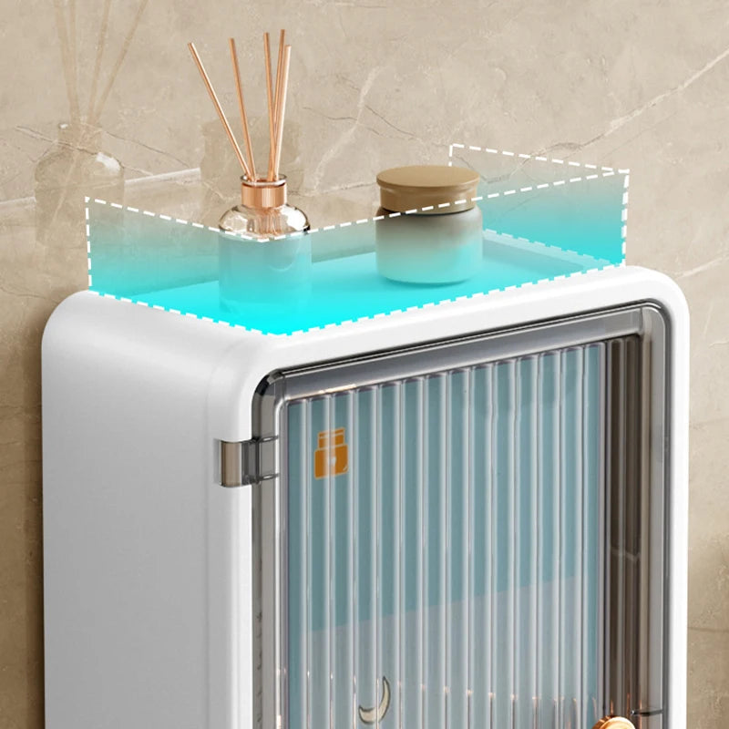 Large Bathroom Wall Mounted Waterproof Tissue Box Multifunctional Storage Rack Toiletries Storage Shampoo Organizer Multi-layer