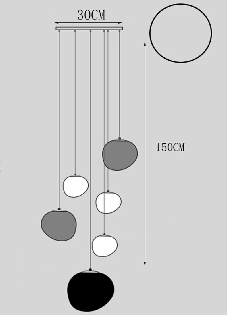 Modern Stair Chandelier Pendant Lights Indoor Lighting Ceiling Lamp Hanging Light LED Chandeliers for Living Room Indoor Lightin