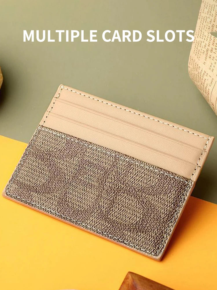 1pc RFID Blocking Card Holder, Slim & Luxury PU for Women, Multi-Slot for Cards & Cash, Compact Wallet, ID Holder, Gift Idea