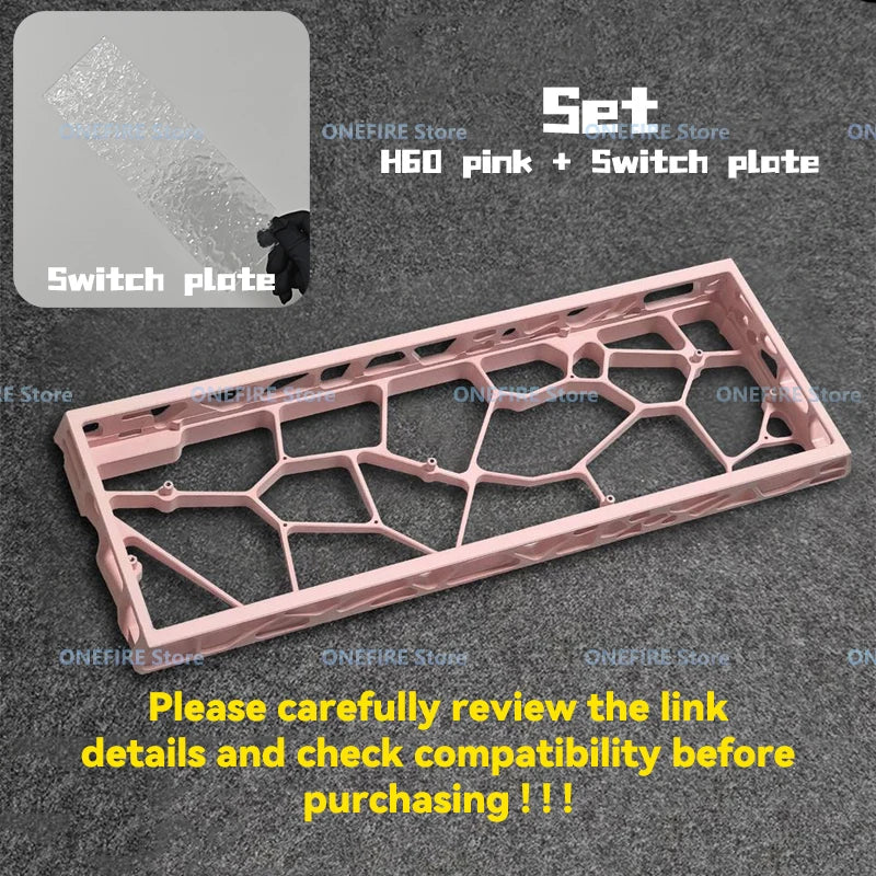 Wooting 60HE GH60 Holy60 Hollow Aluminum Keyboard Case Shell 60% Keys Layouts For Mad 60he Raven61 Aula Win60 GT60 Keyboard