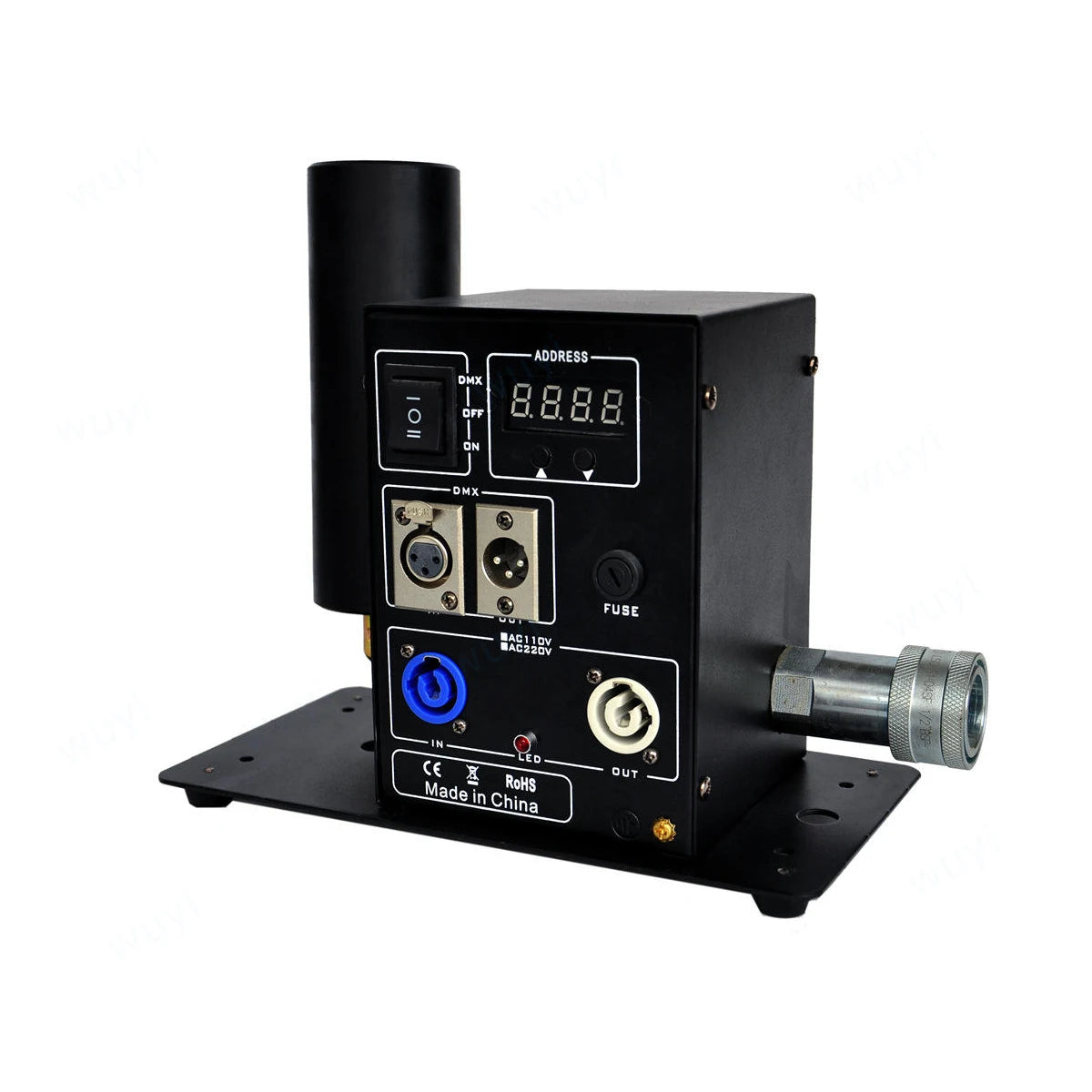Air Column Stage Party Disco Co2 Jet Machine Spray Cryo Carbon Dioxide Gas Smoke Fog With DMX512 and Remote Control or DIP Code