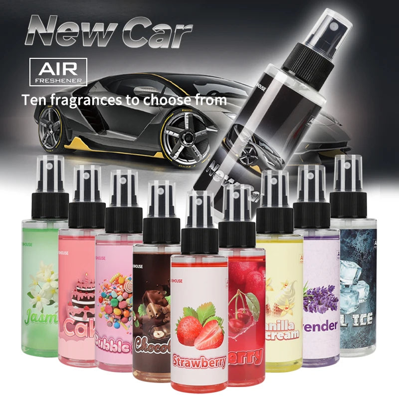 100ml bottle fragrance spray is suitable for cars, homes, offices.  alcohol-free air fragraner with a long-lasting light