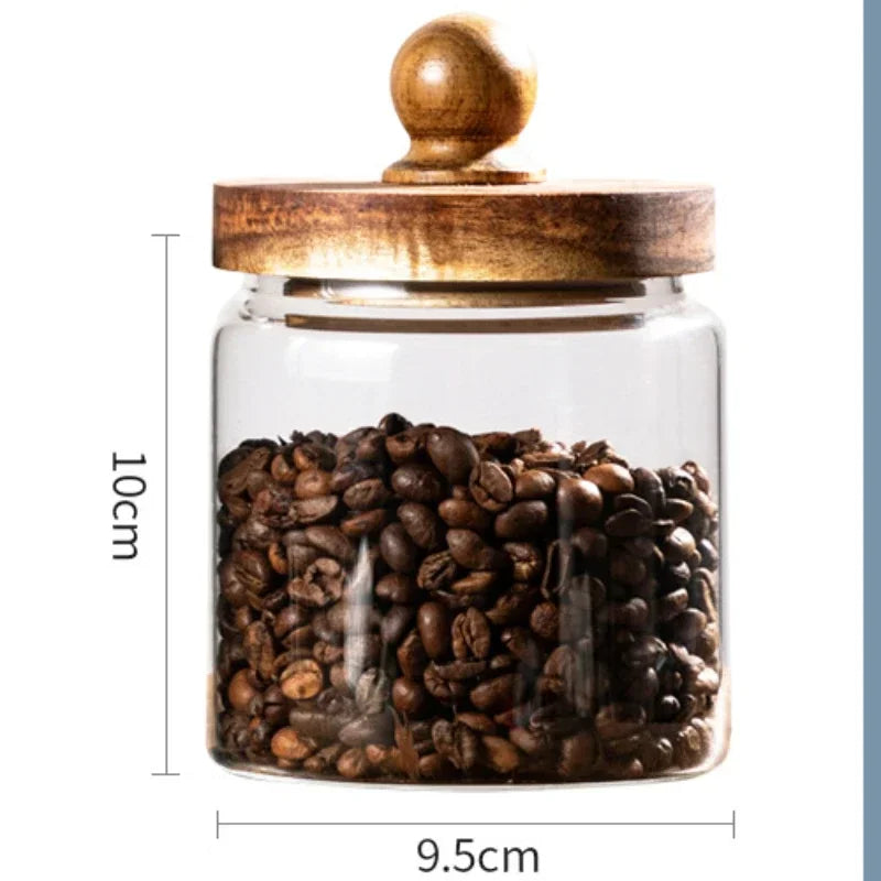 Sugar Coffee Tea Containers Airtight Food Containers Hermetic Pots for Food Container for Cereals Glass Jar With Lid Storage