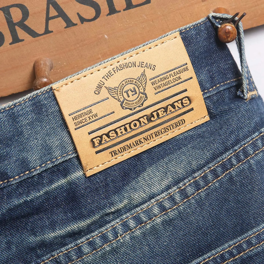 Men's Casual Spring/Summer Denim Shorts - Distressed Denim Shorts with Frayed Edges and Patchwork Details, Fashionable Street-St