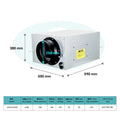 Industrial Quiet Strong Wind Exhaust Fan Sealed Wiring Box Safe Ventilation Device For Mall Office Building Air Circulation