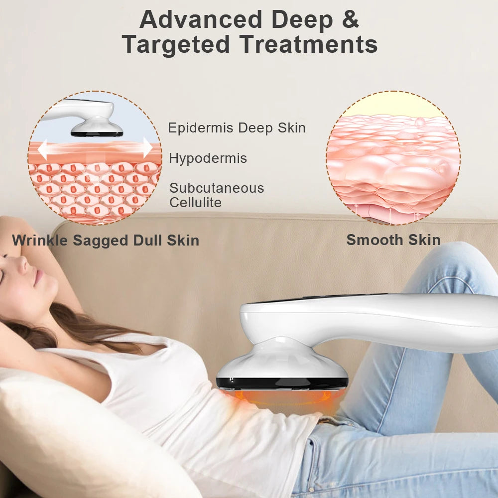 4 Modes Cellulite Massager Body Sculpting Machine Electric Fat Burner Body Slimming Weight Loss Skin Lifting Beauty Care Device