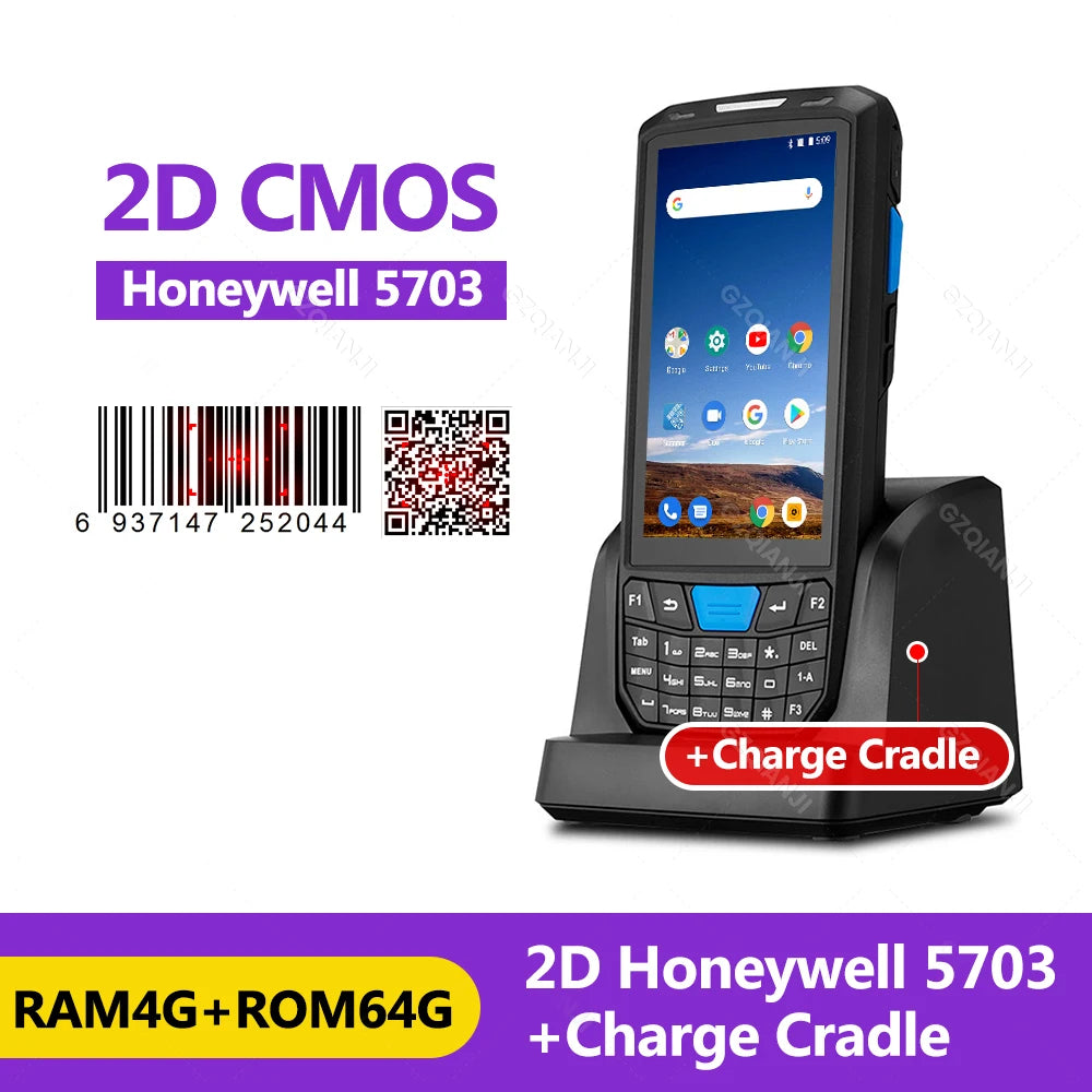 Android 13 PDA Rugged Handheld Terminal PDA Data Collector Honeywell 1D 2D QR Barcode Scanner Inventory Wireless 4G GPS POS PDA