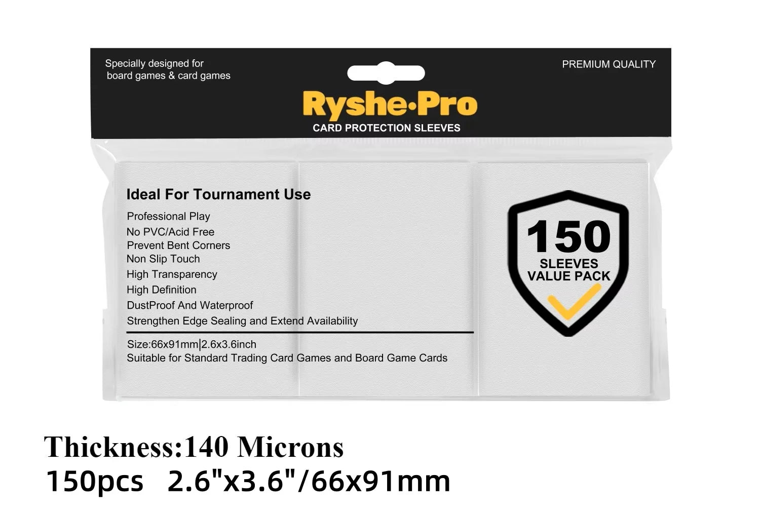 100pcs Trading Card Sleeves Soft Clear Perfect for Double-sleeving and Compatible with Pokemon Mtg Cards Sport Cards