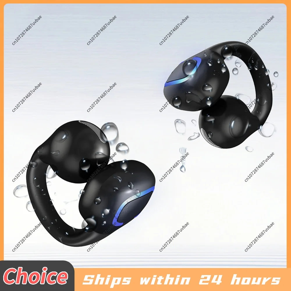 Bluetooth 5.4 Earphone Ear Clip Headphones Multi-Purpose BT Sports Headphones Waterproof Sports Stereo Earbuds Earring Ear Hook