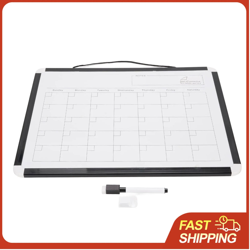 Monthly Calendar Dry Erase Whiteboard Replacement Magnetic Calendar White Board Easy To Write Practical Lightweight for School