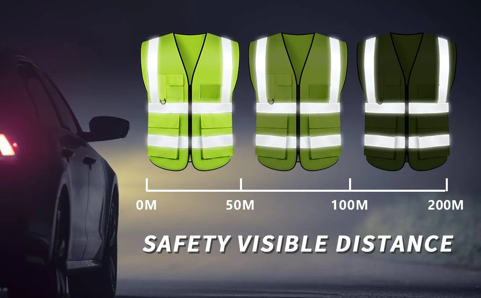 Custom Your Logo Safety Vest Construction Work Traffic Vest Railway Coal Miners Uniform Security ANSI Class 2 Safety Workwear