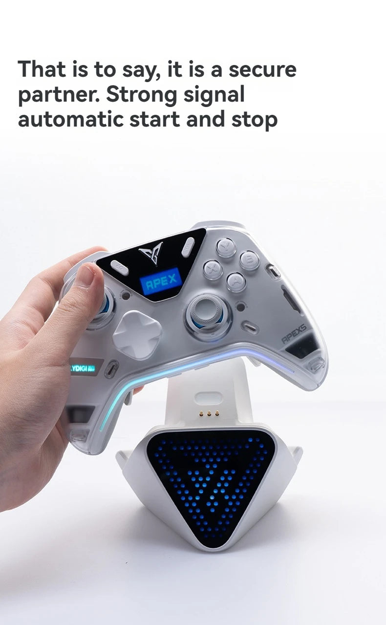 New Flydigi APEX 5 / Vader 5 Pro Charging Dock 2 PRO Customize GIF RGB Animated Bitmap USB Multifunction Expansion Dock