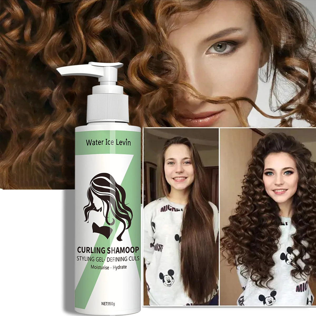 Shampooing Pour Cheveux Normaux - Conditionneur Neutre, 150 G Hydratant Stretch Curl