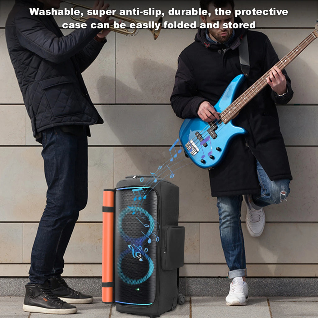 For JBL Partybox 720 Portable Speaker Dust Case with Mic Pocket Padded Speaker Protective Cover Wear-Resist Speakers Accessories