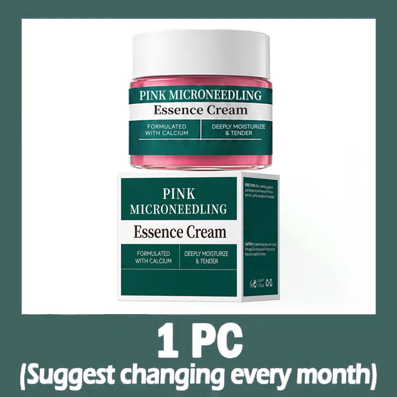 Pink Texture Facial Care Cream Gentle Hydrate And Soothe Skin Suitable For Sensitive Face Daily Basic Facial Nourishing Care.
