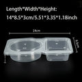 10Pcs Food Storage Containers with Lids Leakproof Stackable Flip Top Plastic Sauce Salad Snack Boxes for Lunch Picnic Office Han