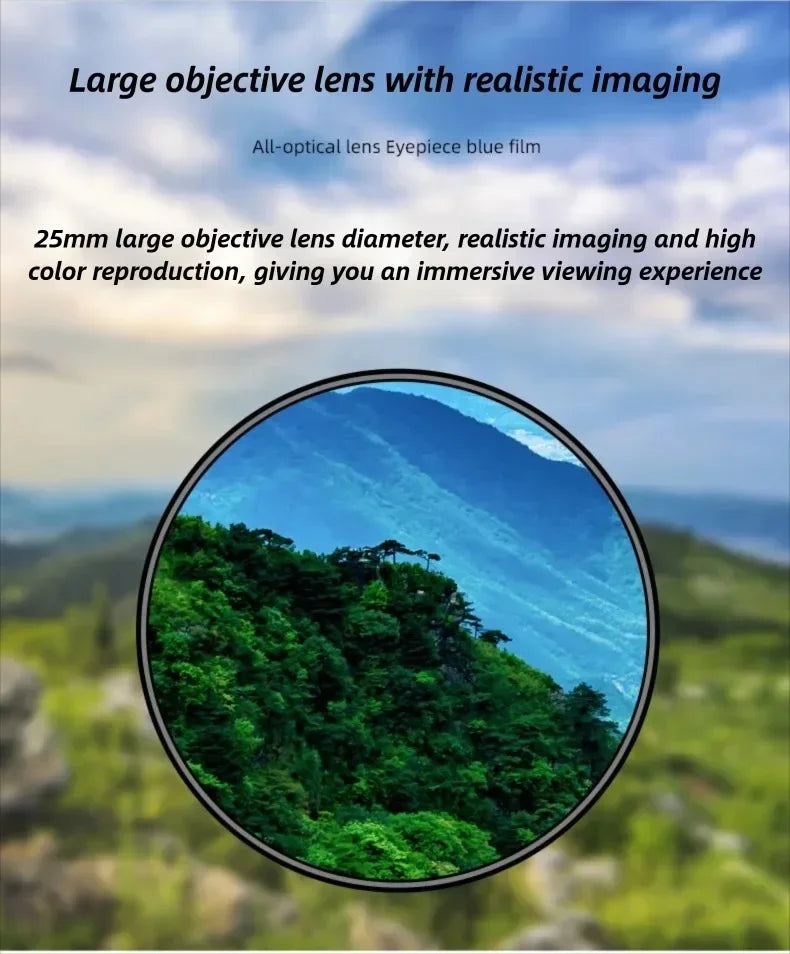 2000x24 HD Monocular Telescope Mini Portable Mobile Phone Telescope with Holder Outdoor Camping Hunting Birdwatching Telescopes
