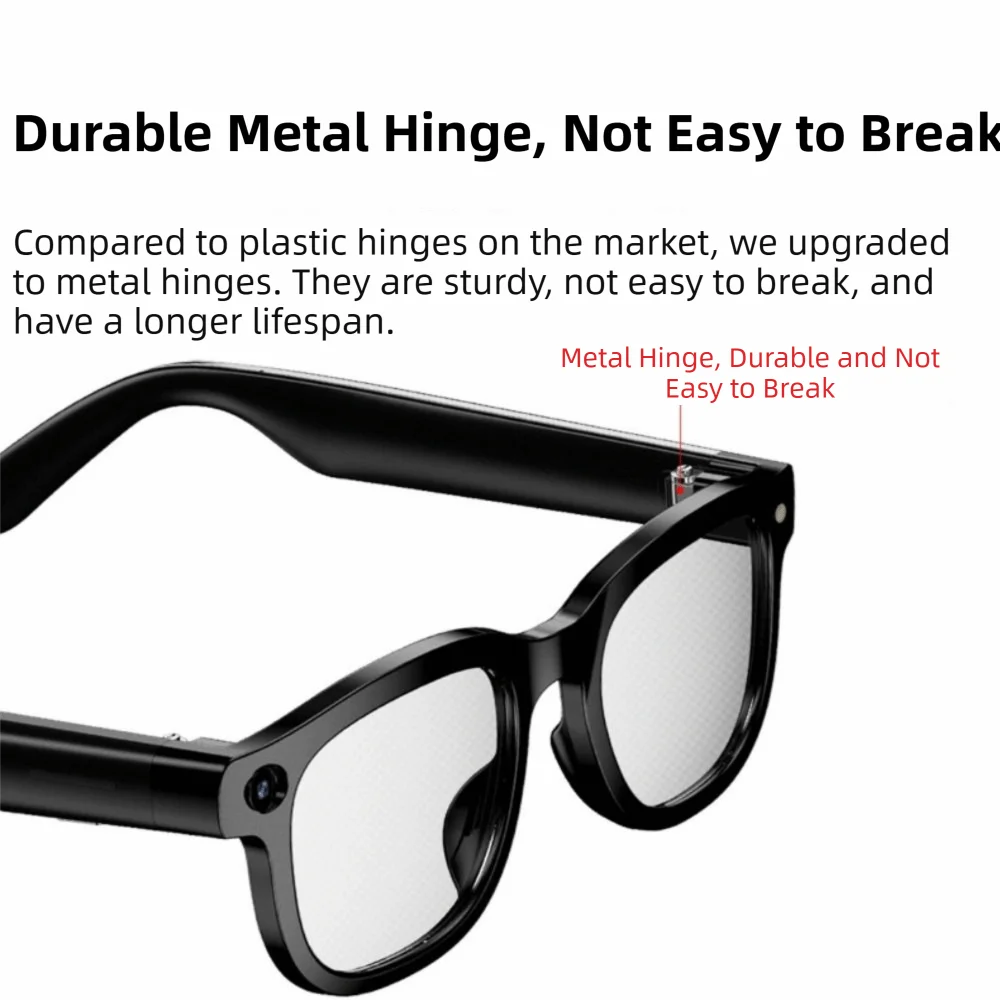 Real-time Translation AI Smart Glasses Wearable Tech 1080P Video Recording Smart AI Glasses AI Voice Waterproof