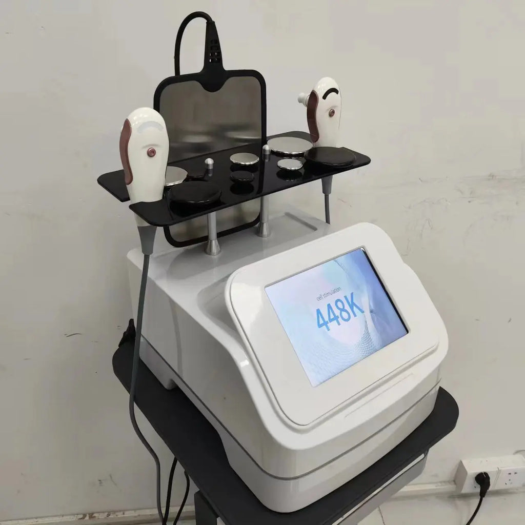 448KHZ Tecar Therapy RET CET JDM Diathermy Machine Pain Relief Body Sliming Weight Loss Skin Deep Health Care System Portable EC
