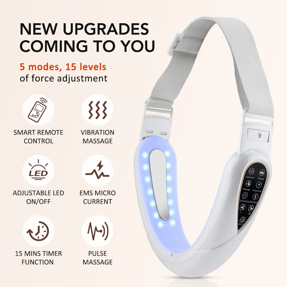 V-Line Face Slimming Lifting Device Massager Skin Rejuvenation Shaping Beauty Instrument Electric Reduce Double Chin Belt