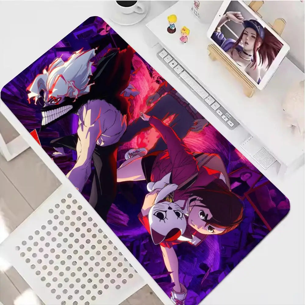 Dandadan Mouse Pad XXL Anime Extended Laptop Ayase Momo Takakura Ken Seiko teclado Mousepad Gaming Accessories Keyboard Desk Mat