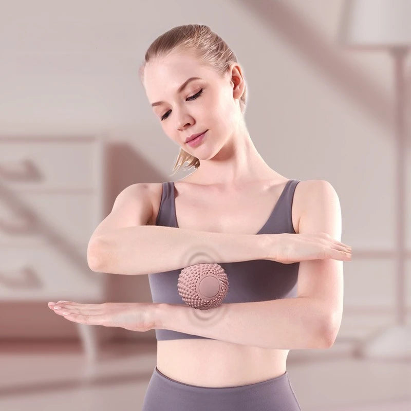 Dual Ball Massage Ball for Spine, Hip, Back & Leg - TPE Material, with Dots, Ideal for Yoga & Fitness, Muscle Relaxation