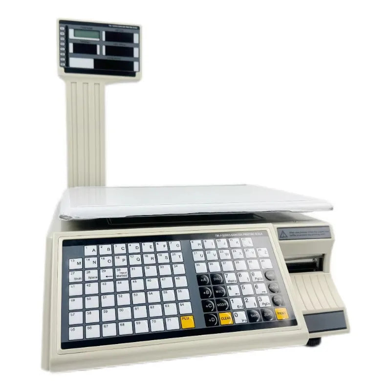 Label Printing Scale With Printer Barcode Weighing Label Printing Scale for Butchering Weighing Scale With Label Printer 30kg
