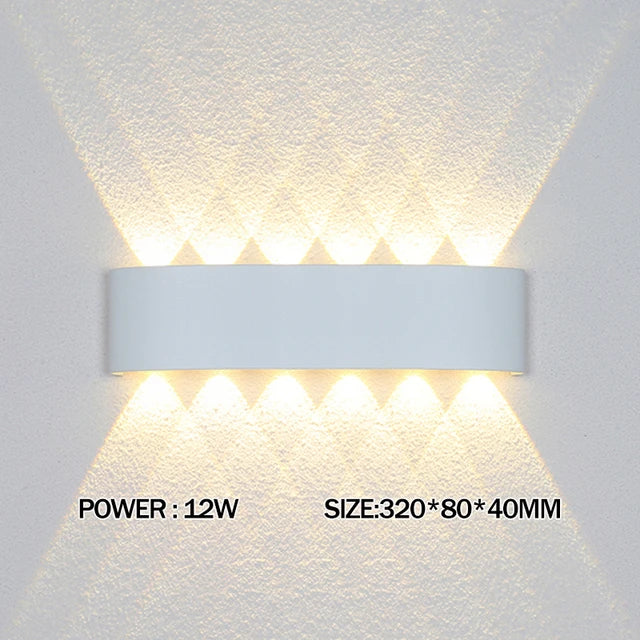 LED Wall Light IP65 Outdoor Waterproof Garden Fence Aluminum Indoor Fashion Wall Lamp For Bedroom Bedside Living Room Stairs