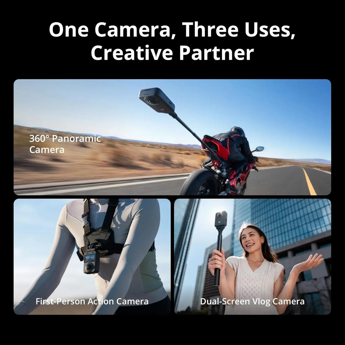 DJI Osmo Nano Action Camera Standard Combo 64GB/128GB, Refurbished, Fully Tested,Used･Like New