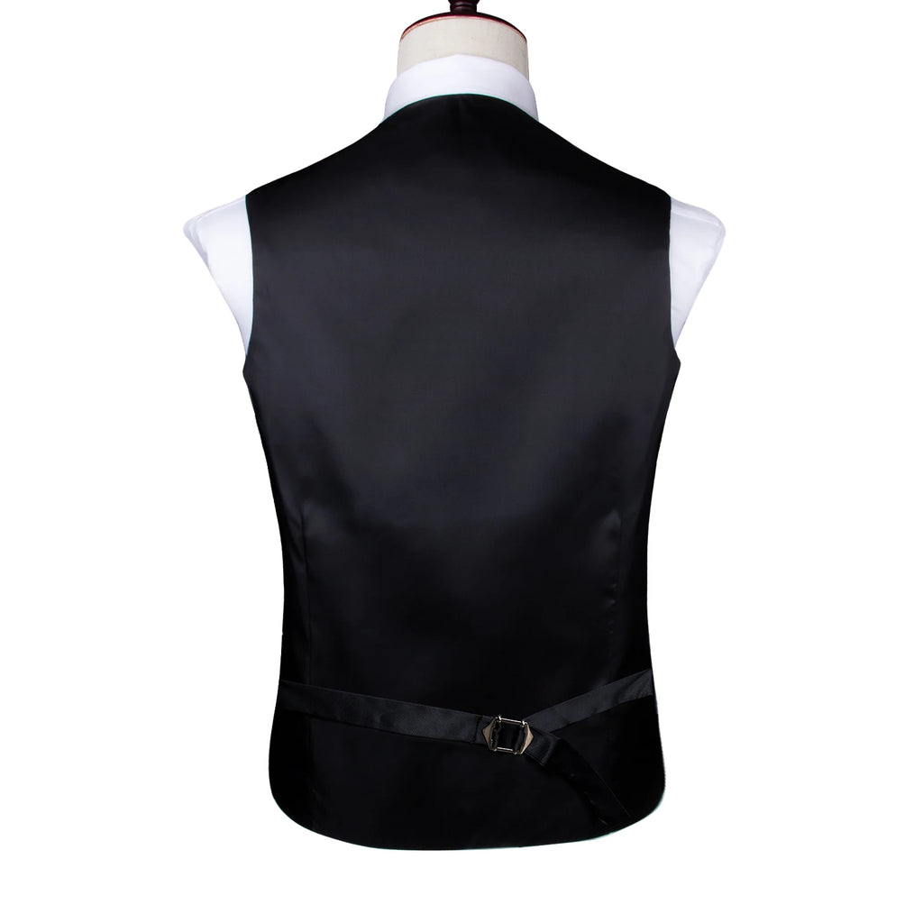 Designer Vest for Men Purple Embroidered Silk Waistcoat Tie Pocket Square Set Wedding Formal Male Suit Party Barry Wang